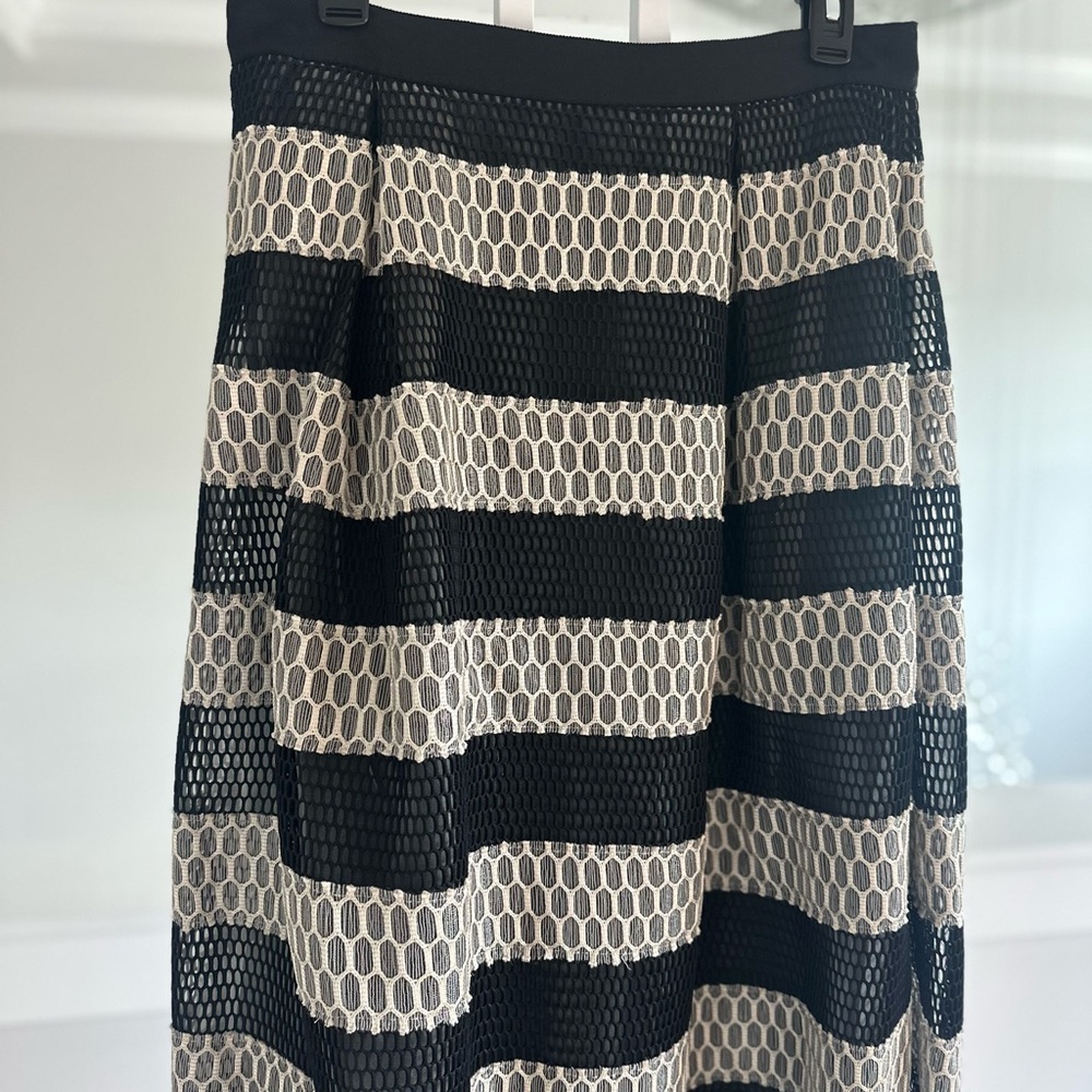 Anthropologie Sachin And Babi Mesh Striped Maxi Skirt - Picture 4 of 6